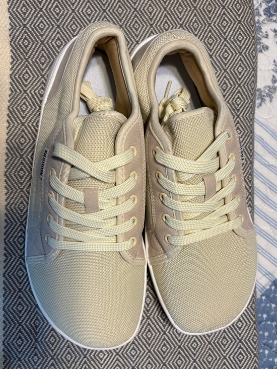 Wide Step Shoes - Wide Step Neutral Cream Women's Sneakers -